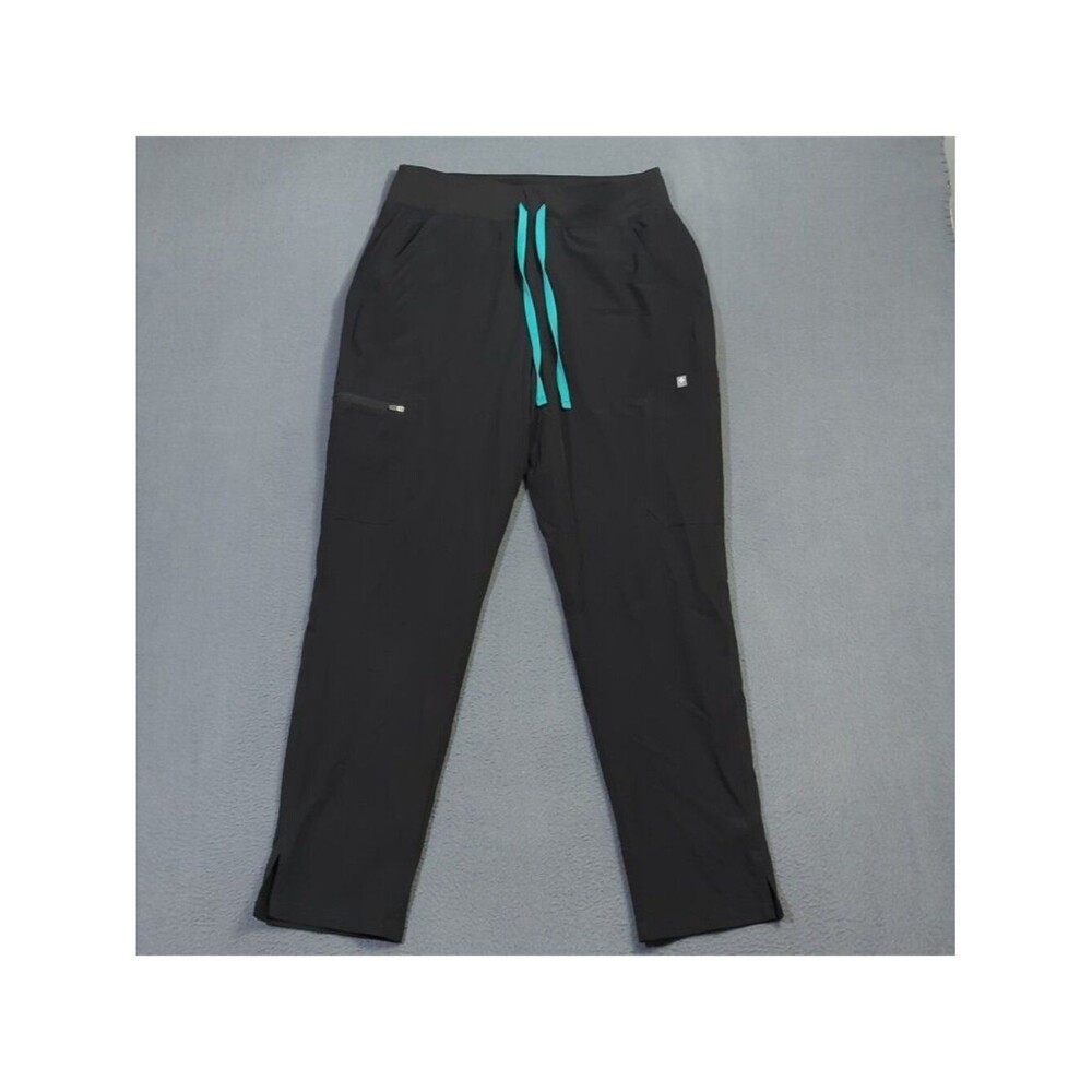 Figs Pants Women's M Black FreeX Lined Yola Scrubs